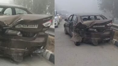 Greater Noida Accident: ग्रेटर नोएडा में कोहरे के बीच भीषण सड़क हादसा एक्सप्रेसवे पर लंबा जाम पुलिस और क्रेन की मदद से राहत